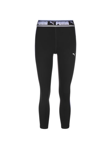 Puma Funktionstights Strong Fashion Colorblock in schwarz / hellblau