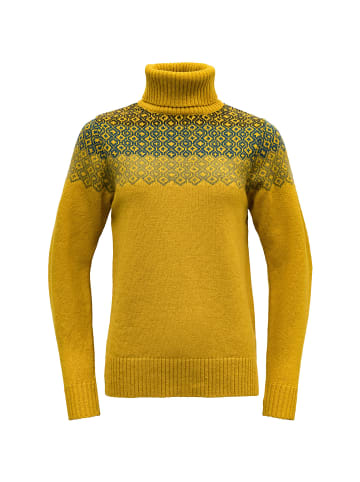 DEVOLD W SYVDEWOOL HIGH NECK in Gold