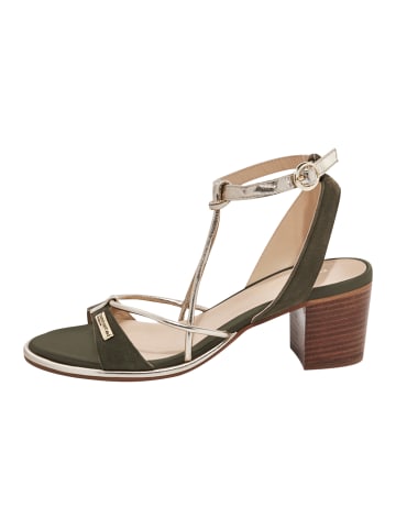Les Tropéziennes par M Belarbi Lilonbuc-Sandalen mit Absatz aus Leder Grün