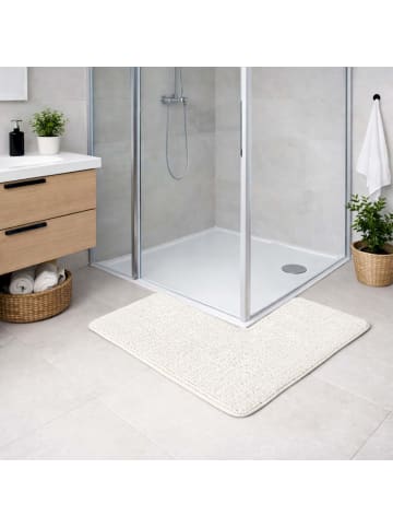 WohnDirect Eckbadematte PARIS in Creme