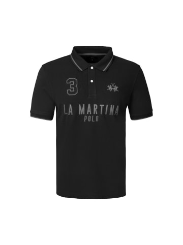 La Martina Poloshirt MCP320 in schwarz
