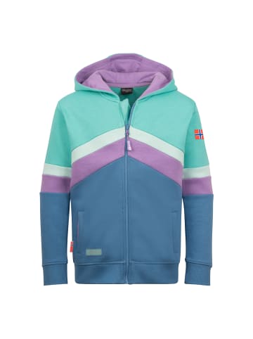 Trollkids Sweatjacke Flekkefjord in aquamarine