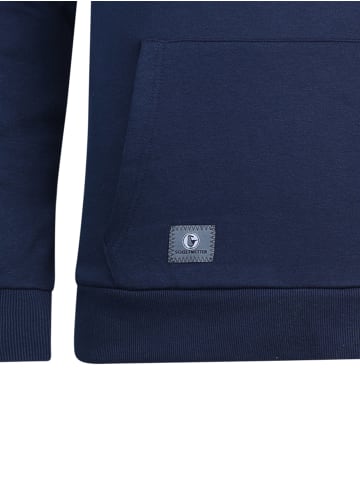 SCHIETWETTER Kapuzenpullover "Schietwetter" in navy-white