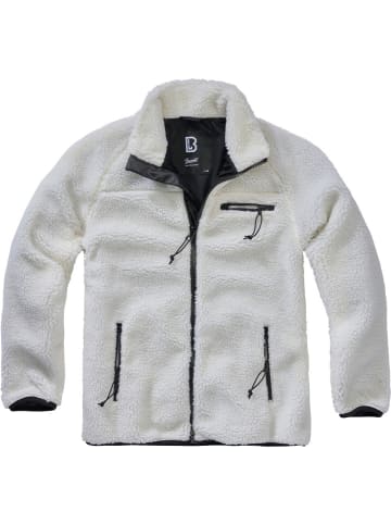 Brandit Fleecejacke/Fleecepullover "Teddyfleece Jacket" in Weiß