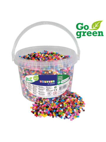Playbox Bügelperlen Go green Midi 20.000 Stk. im Eimer 10-Farbenmix - ab 5 Jahren