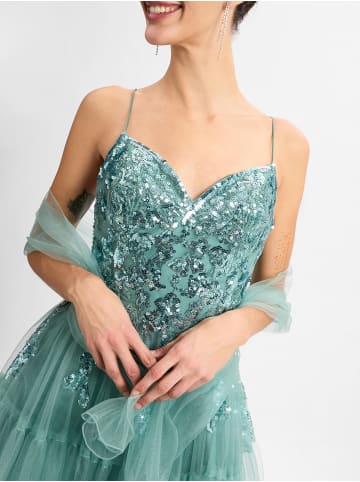 Unique Abendkleid in mint - 0001