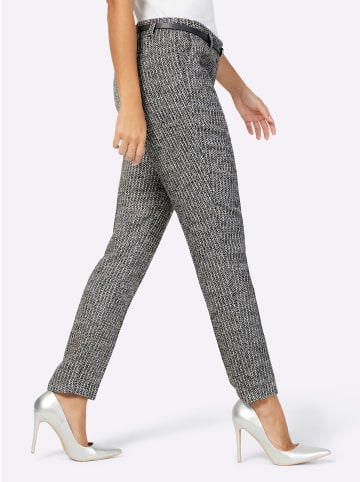 creation L Hose in anthrazit-ecru-meliert