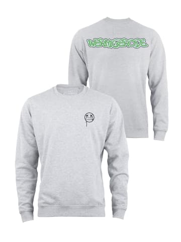 Cotton Prime® Sweatshirt Street Art Wernigerode - Weltenbummler Kollektion in Grau-Melange