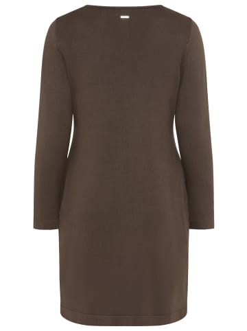 Laura Scott Strickkleid in dunkelbraun