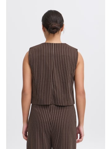 ICHI Anzugweste IXKATE Regular fit in Coffee Bean/C.Dancer