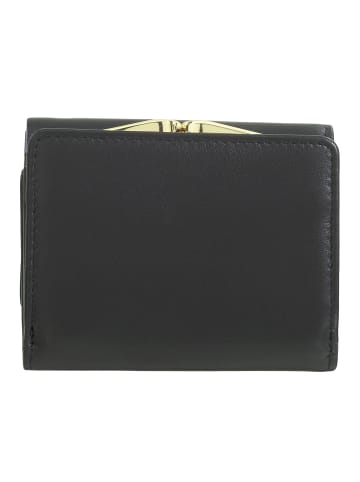 DuDu Corsica Geldbörse RFID Schutz Leder 11 cm black pop