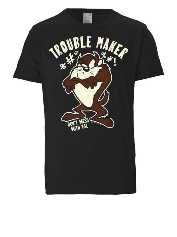 Logoshirt T-Shirt Looney Tunes - Taz, Trouble Maker in schwarz
