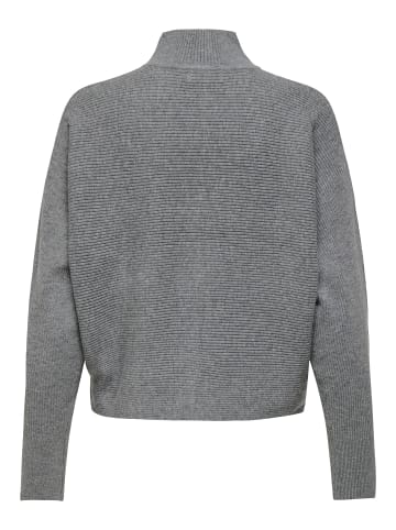 JDY Strickpullover in Medium Grey Melange