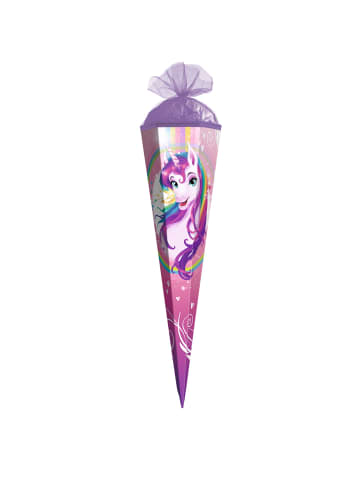 ROTH Geschwister-Schultüte klein 50 cm Einhornportrait in Rosa