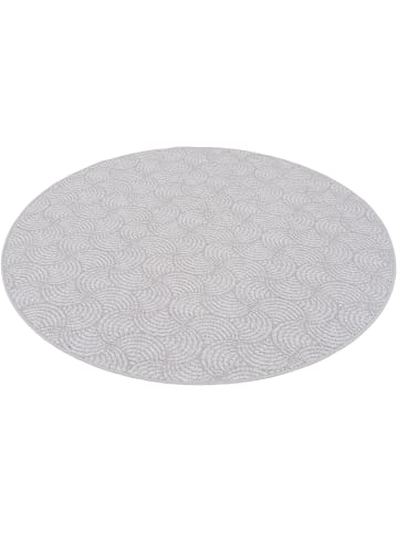 Snapstyle Teppich Circle Rund in grau