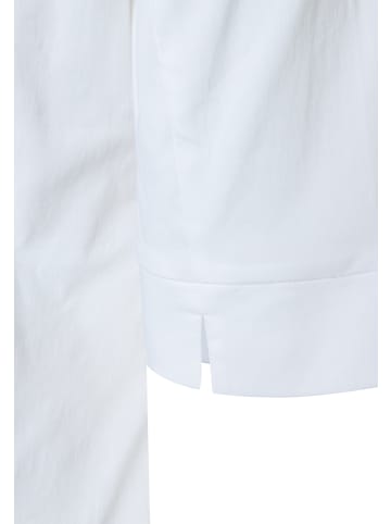 More & More leicht taillierte Stretch-Schlupf-Halbarmbluse in white