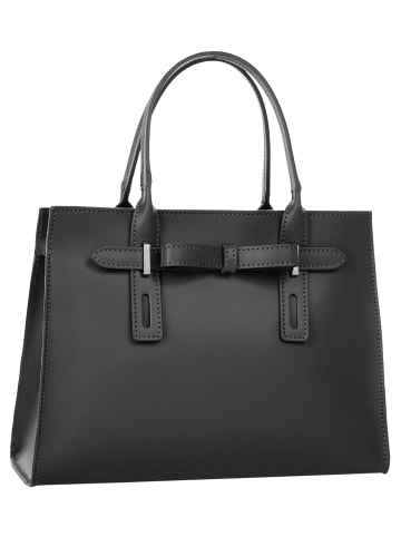 Cluty Handtasche echt Leder in schwarz