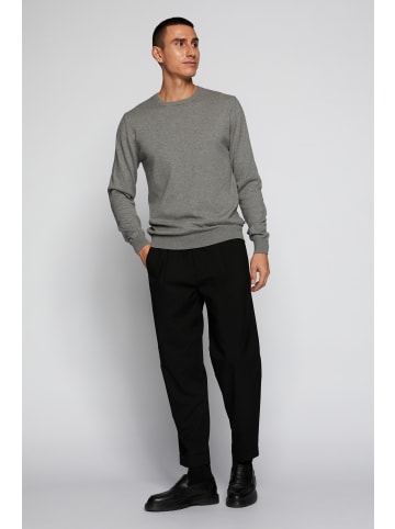 Matinique Strickpullover MAJones Gerade Passform in Medium Grey Melange