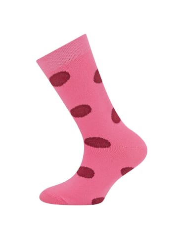 ewers 2er-Set Socken 2er Pack Punkte/Ringel in latte-sangria-wild orchidee