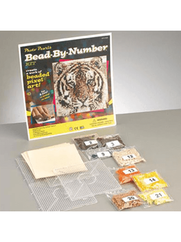 Nabbi Photo Pearls®  Tiger mit Zubehör, Ø 5mm 3.600 Stk. - ab 5 Jahren