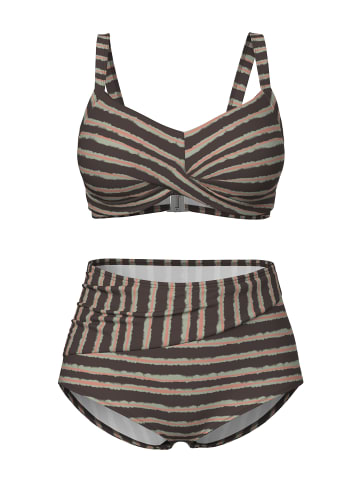 Ulla Popken Bikini in rotbraun