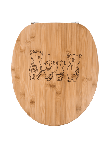 Mr. & Mrs. Panda Toilettendeckel Koala Familie zwei ohne Spruch in Transparent