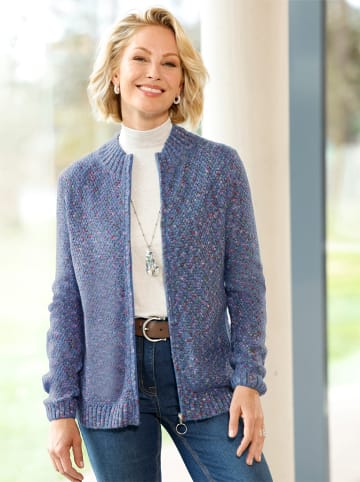 WITT WEIDEN Strickjacke in mittelblau-meliert