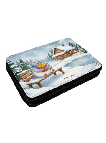 Mr. & Mrs. Panda Bleistiftetui Taube Winter Pommes Design ohne S... in Weiß