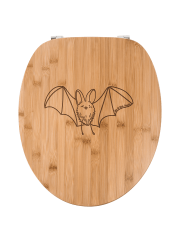 Mr. & Mrs. Panda WC Deckel Fledermaus Flügel ohne Spruch in Transparent