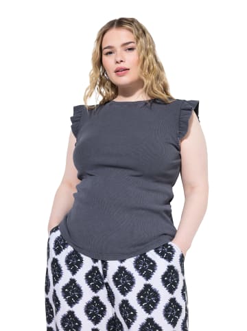 Studio Untold Strick-Top in anthrazit melange