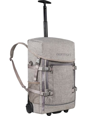 normani Rucksack-Trolley Handgepäck mit Kleidertaschen Nara in Beige