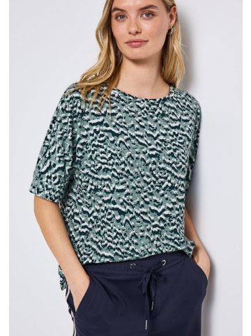 Street One Gemustertes Batwing Shirt in Blau