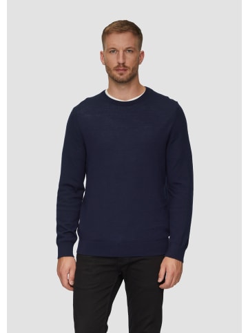 s.Oliver BLACK LABEL Strickpullover langarm in Blau