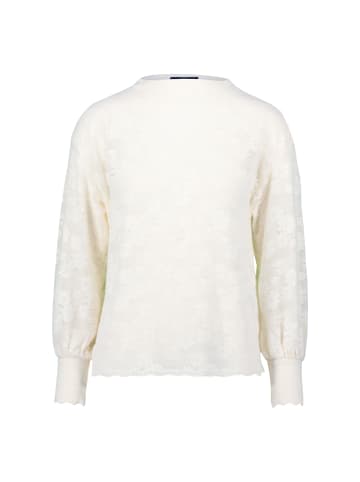 Zero  Sweatshirt mit Blumenspitze in Eggnog