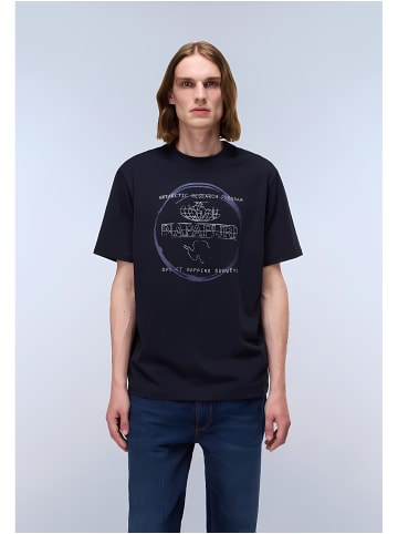 Napapijri T-Shirt "S-Bald Ss" in Blau