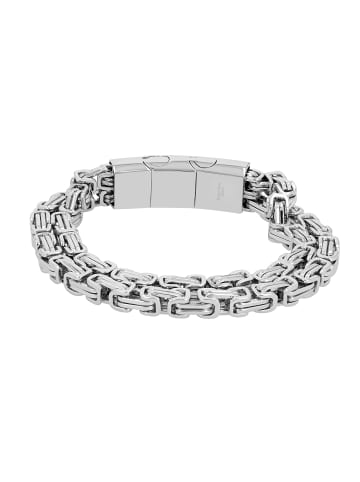 Adeliás Damen Armband aus Edelstahl 21 cm in silber