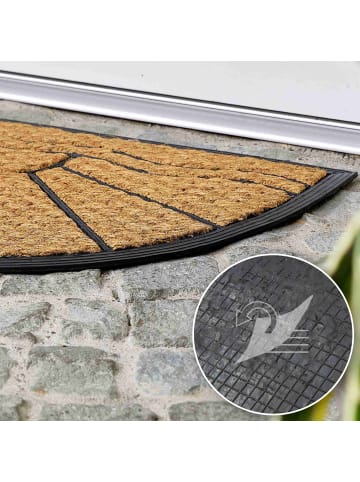 Astra Fußmatte für Innen und Außen COCO DELUXE LIGHT HR 2ER SET 2 in Schwarz