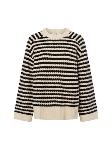 edited Strickpullover Lennon in beige schwarz - 0001