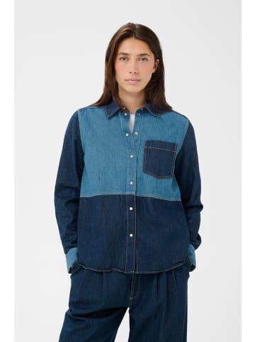 PART TWO Jeanshemd AlvinePW Oversize fit in Colour Block Denim