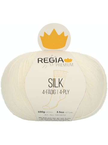 Regia Handstrickgarne Premium Silk, 100g in Natur Mel.