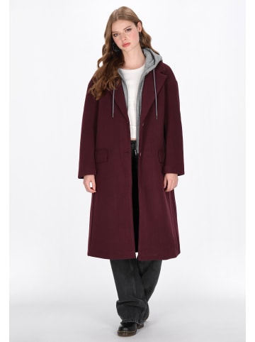 myMo ROCKS Women Coat in burgundy