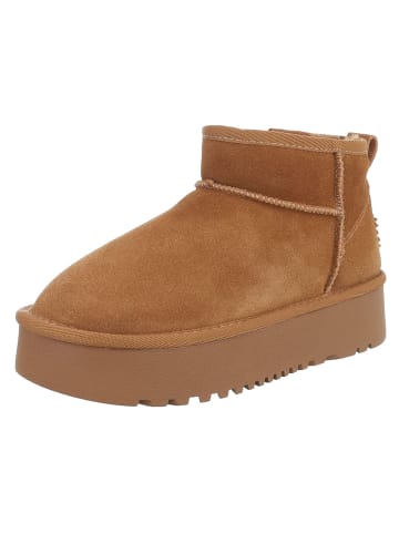 Ital-Design Stiefelette in Camel