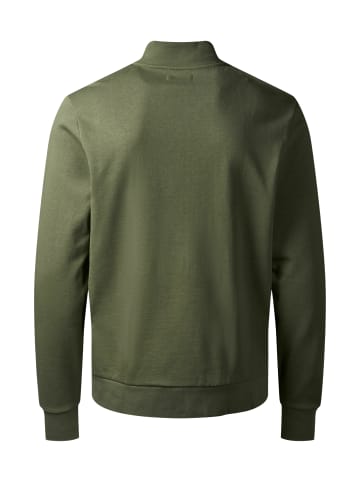 MCS Sweatshirt mit Halbreißverschluss Clement in Beetle