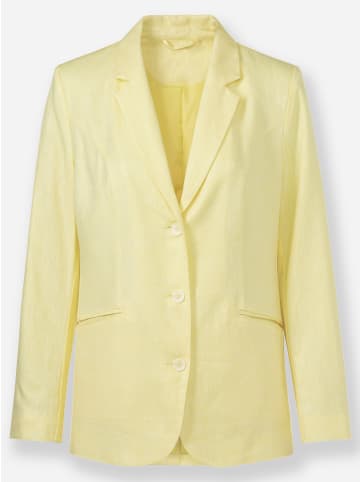 WITT WEIDEN Blazer in zitrone-weiß-gemustert