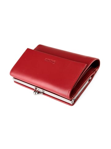 Esquire Silk Geldbörse RFID Schutz Leder 13 cm in rot