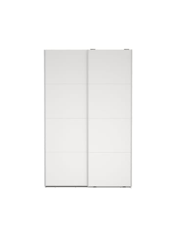 ebuy24 Schiebetürenschrank Bergamo (2-türig) Weiß 139 x 67 cm