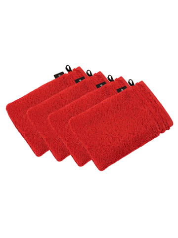 Vossen 4er Pack Waschhandschuh in purpur