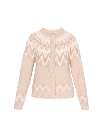 DreiMaster Vintage Women Cardigan in beige multicolor