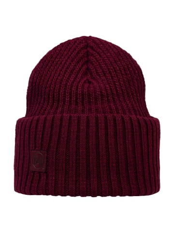 Buff Knitted Beanie Rutger in Bordeaux