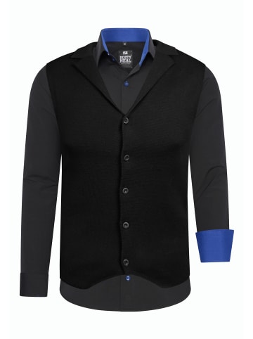 Rusty Neal Hemd mit Weste in Schwarz / Sax